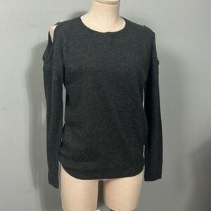 INC International Cashmere Wool Blend Cold Shoulder Crew neck Sweater Sz S